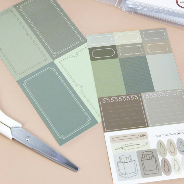 Wearingeul - Clear Chart Book (Binder) - Ink Swatch Card Organizer