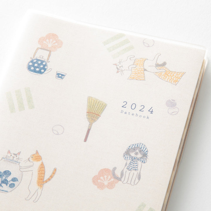 MIDORI - MD Notebook - 2024 Pocket Diary <Mini> - Cat