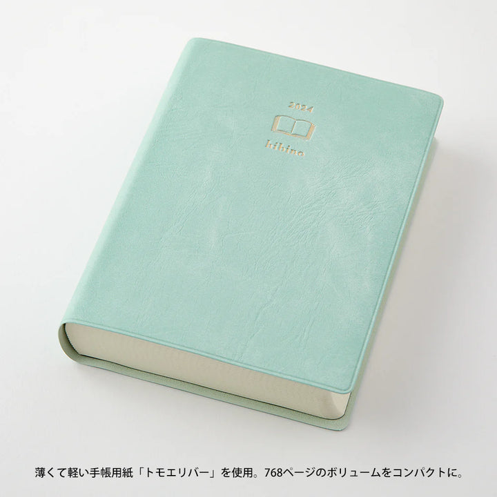 MIDORI - Diary Hibino 2025 - A6 - Blue-Green