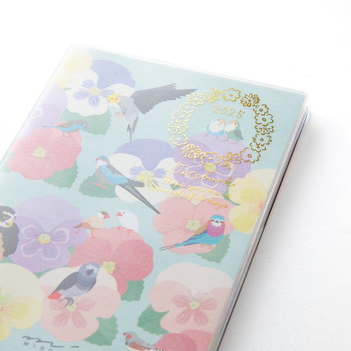 MIDORI - MD Notebook - 2025 Pocket Diary <Slim> - Bird