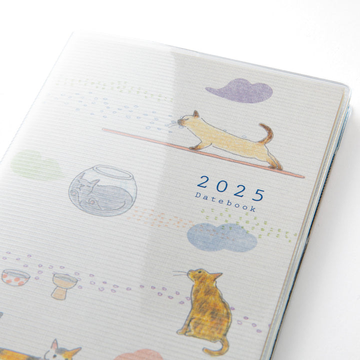 MIDORI - MD Notebook - 2025 Pocket Diary <Slim> - Cat