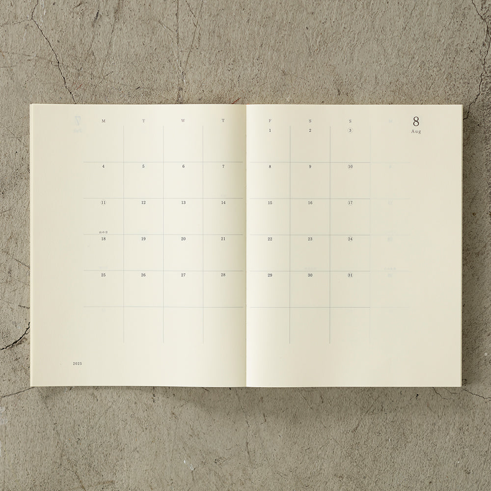 MIDORI - MD Notebook Diary 2025 - A4 Thin