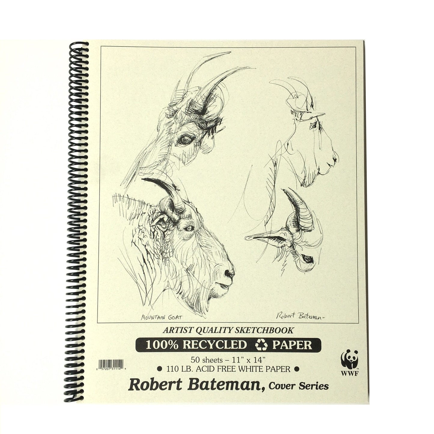 ROBERT BATEMAN - Recycled Artist Sketchbook 11x14