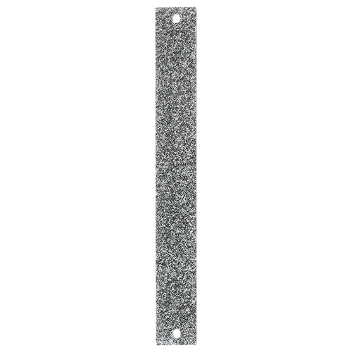 ART JUDAICA - Perspex Mezuzah with Silver Glitter Back - 12 cm