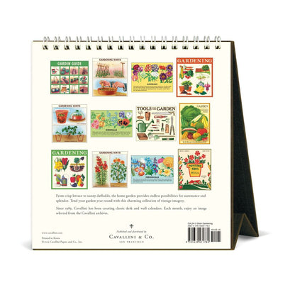 CAVALLINI & CO - 2024 Vintage Desk Calendar - GARDENING - BEST 2023 CHRISTMAS GIFTS - GIFT IDEAS