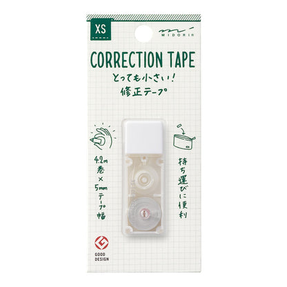 MIDORI - XS Correction Tape - Red/Blue/Black/White - Free Shiping to US and Canada