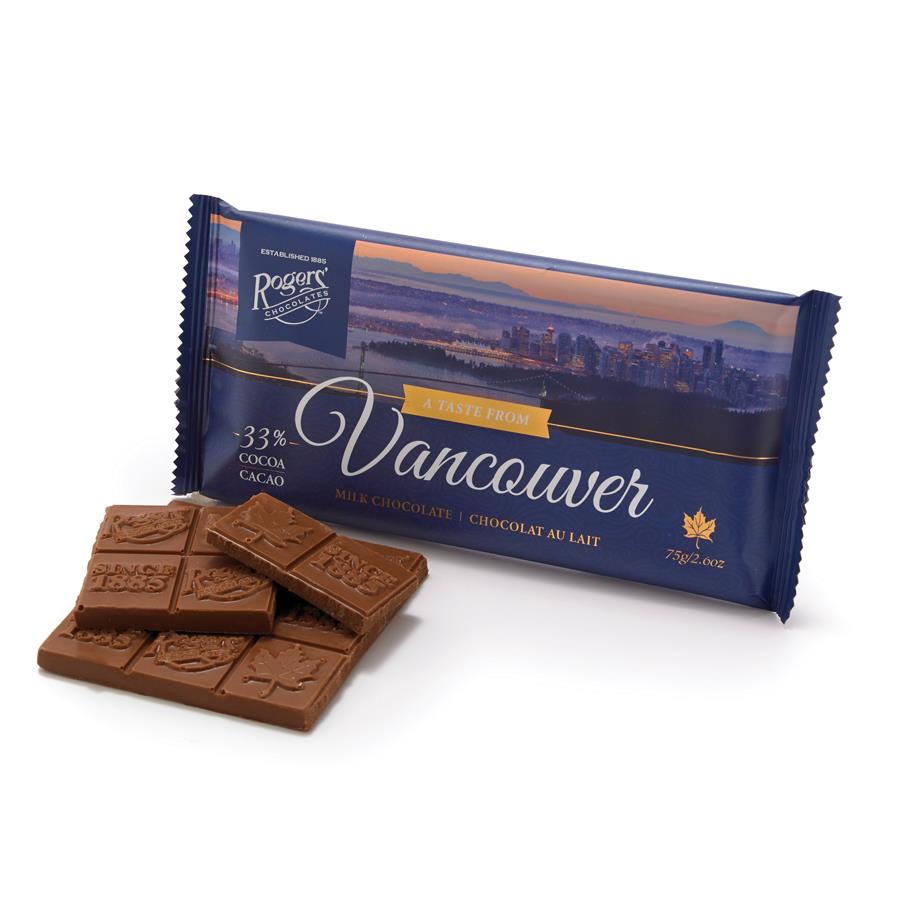 ROGERS’ CHOCOLATE – Taste from Vancouver Milk Chocolate Bar - Best Souvenirs from Victoria Vancouver Canada - Best Small Gifts from Canada - Best Christmas Gift Ideas