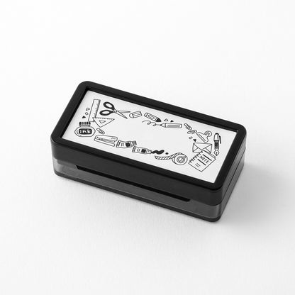 MIDORI - Paintable Stamp Pre-inked – Half Size - Stationery