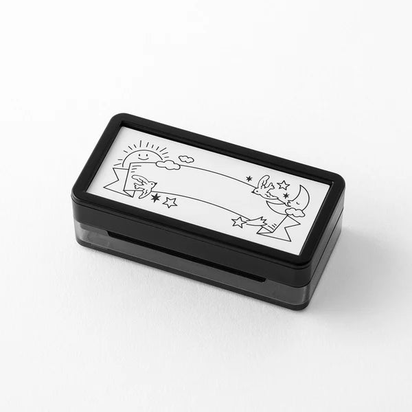 MIDORI - Paintable Stamp Pre-inked – Half Size - Weather