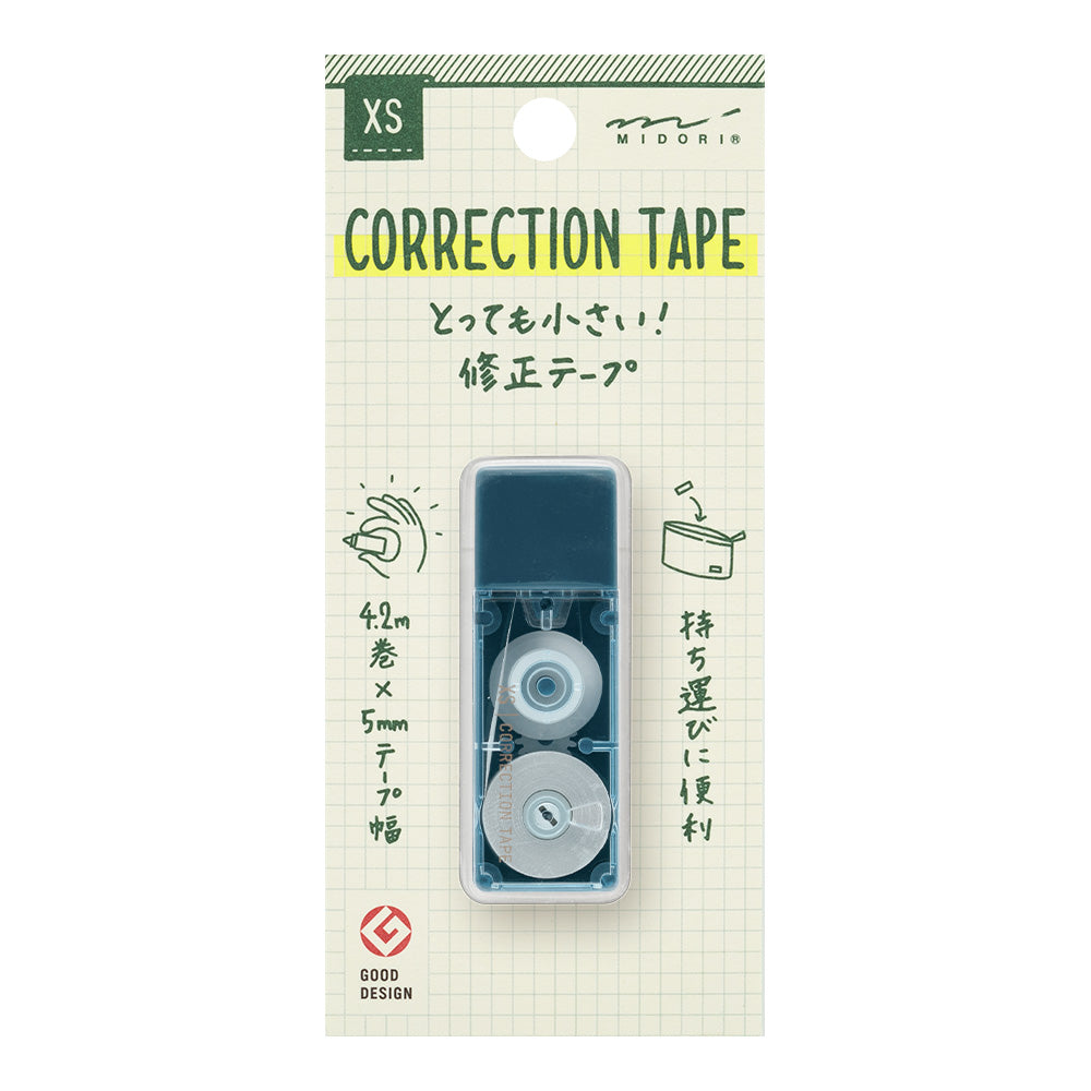 MIDORI - XS Correction Tape - Red/Blue/Black/White - Free Shiping to US and Canada