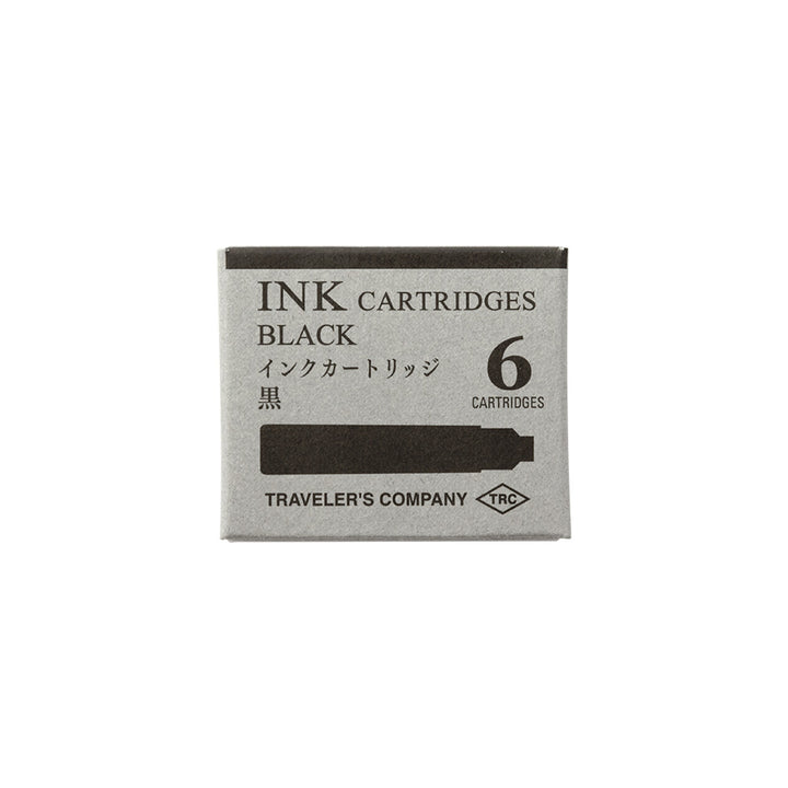 TRAVELER'S COMPANY / Traveler's Notebook - INK Cartridge For Brass Fountain Pen - Black / Blue Black - Free shipping to US and Canada - Vancouver Buchan's Kerrisdale Stationery Store