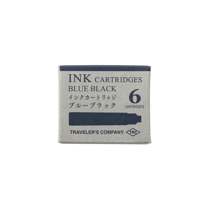 TRAVELER'S COMPANY / Traveler's Notebook - INK Cartridge For Brass Fountain Pen - Black / Blue Black - Free shipping to US and Canada - Vancouver Buchan's Kerrisdale Stationery Store