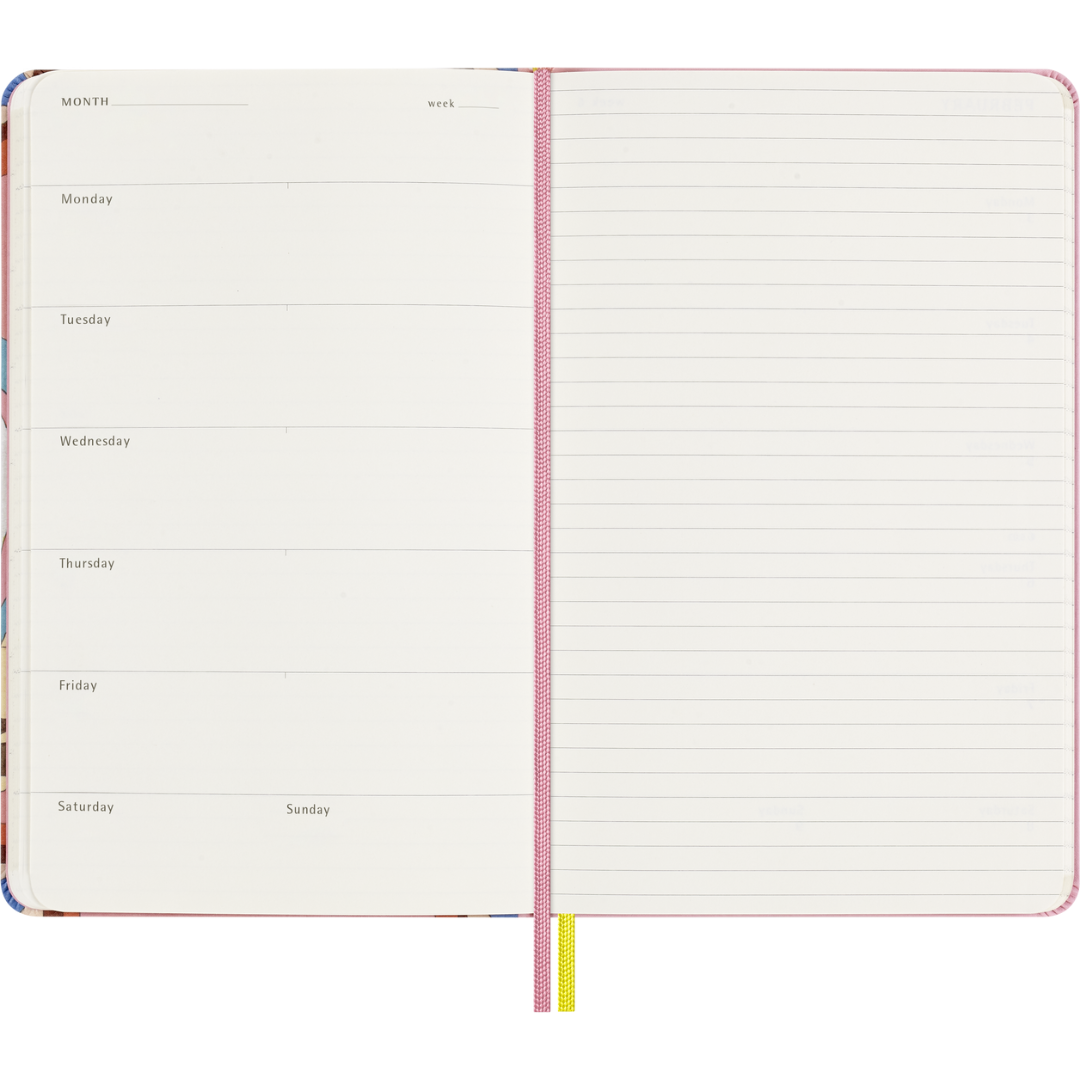 Moleskine - Sakura Undated Weekly Notebook Diary/Planner - Momoko Sakura - Hardcover - Large (13x21cm - 5x8.25in)