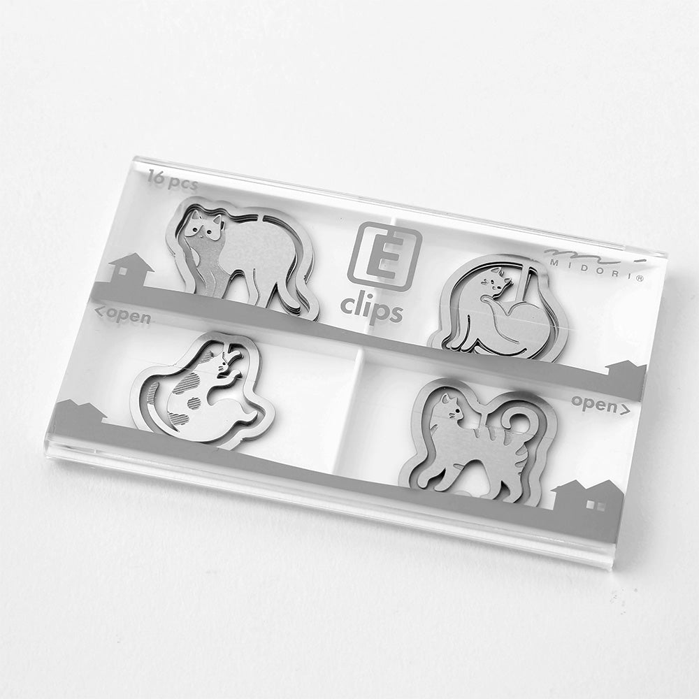 MIDORI - Stainless Steel Etching Clips "Cat" - Buchan's Stationery Store - Buy Midori Stationery in Canada and the US 