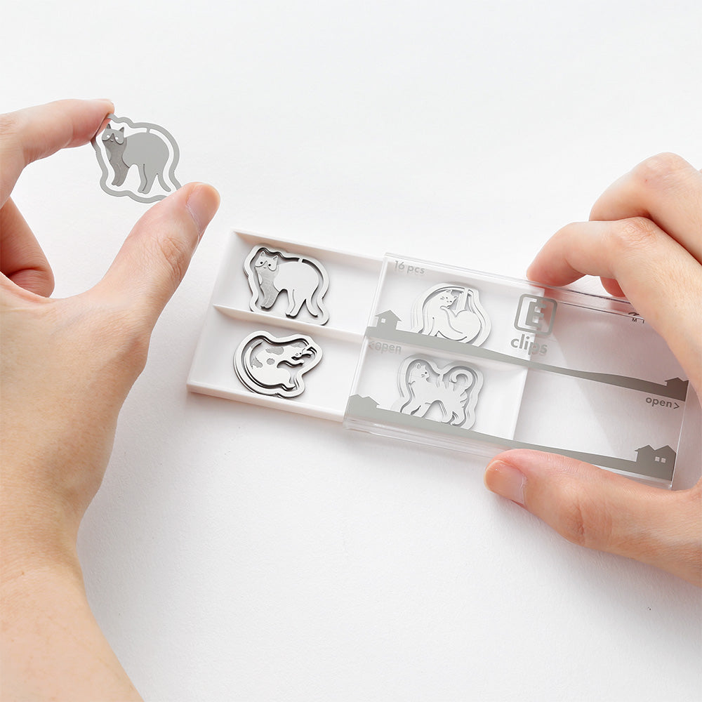 MIDORI - Stainless Steel Etching Clips "Cat" - Buchan's Stationery Store - Buy Midori Stationery in Canada and the US 