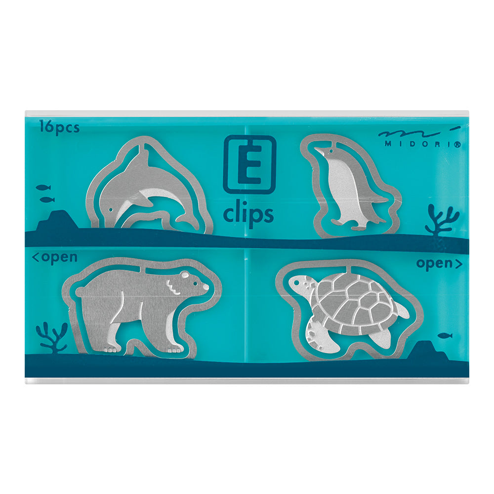 Midori - Etching Clips - Aquarium Theme Paper Clip 