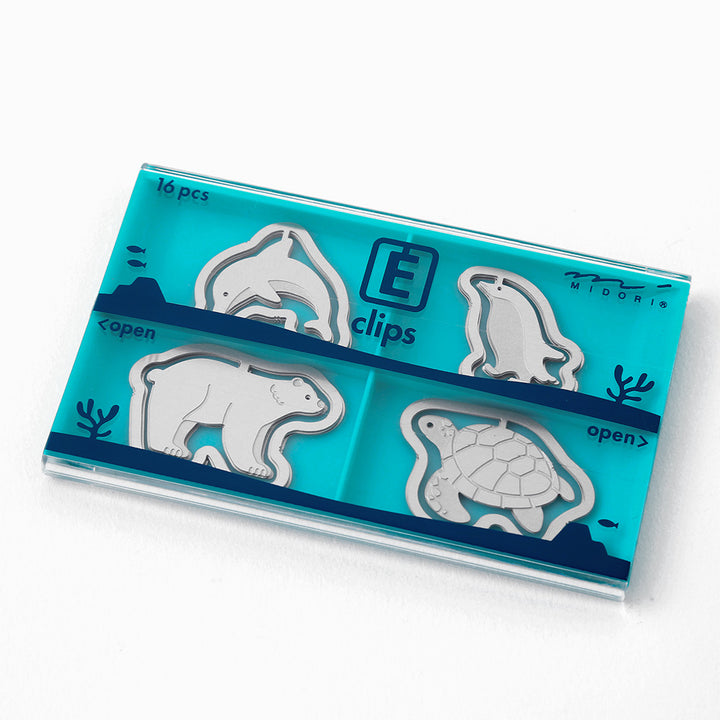 Midori - Etching Clips - Aquarium Theme Paper Clip 