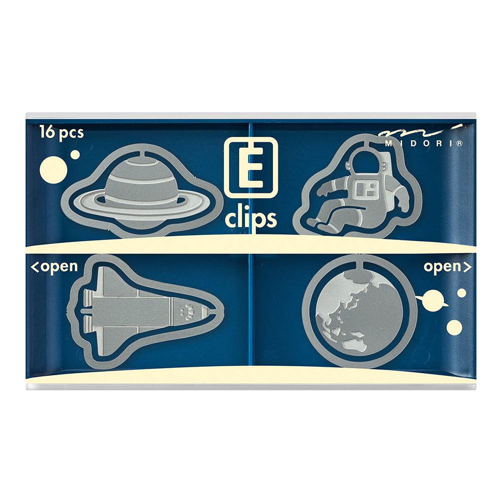 Midori - Etching Clips - Space Theme Paper Clip