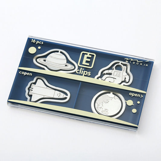 Midori - Etching Clips - Space Theme Paper Clip