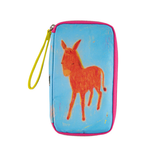 Hobonichi Techo 2025 - Pen Pouch / Small Drawer Pouch (Ryoji Arai: I’ll listen to you anytime, says the donkey.)