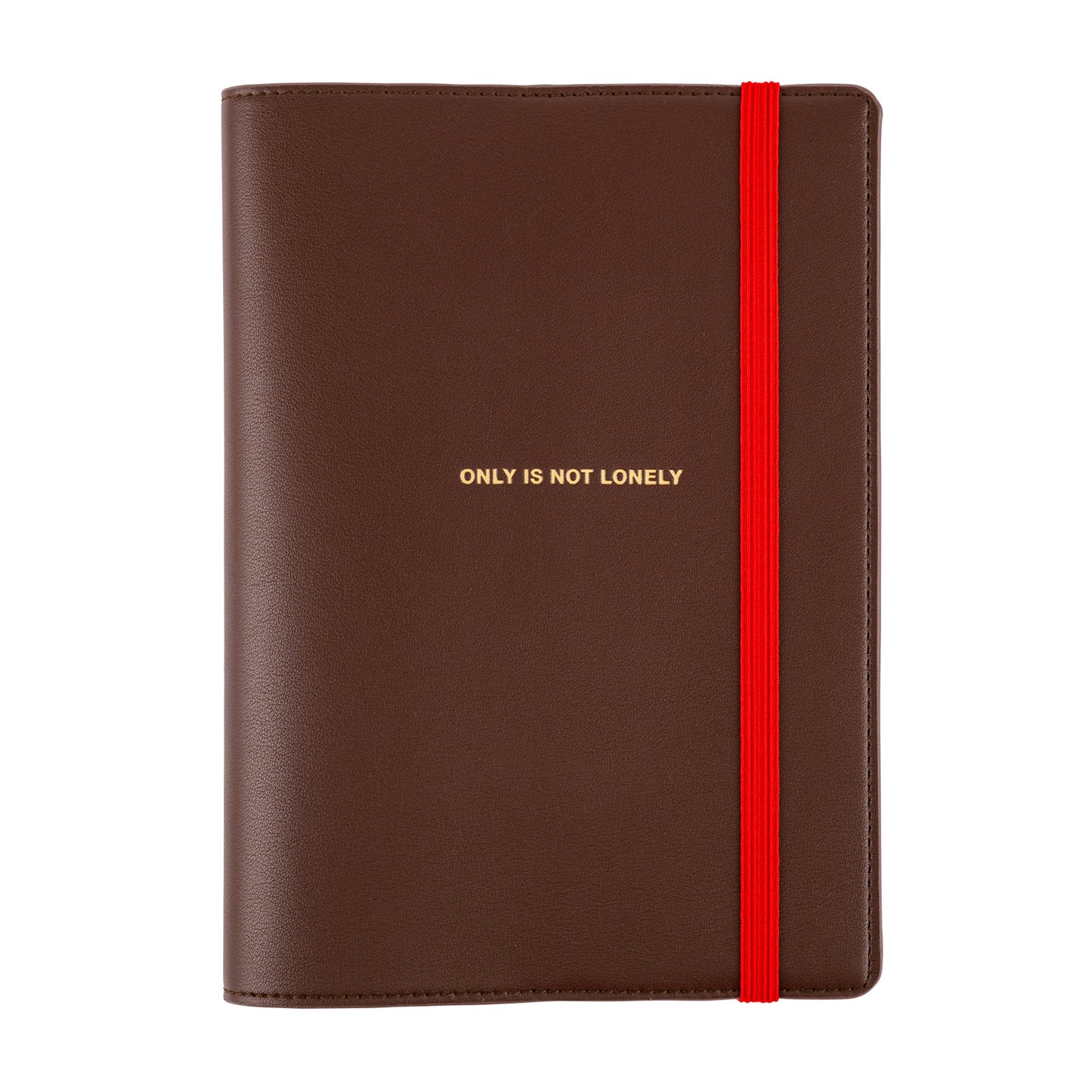 Hobonichi Techo 2025 - A5 Cover Only - Only is Not Lonely (Chocolate) - Free shipping to US and Canada - Vancouver Buchan’s Kerrisdale Stationery Store