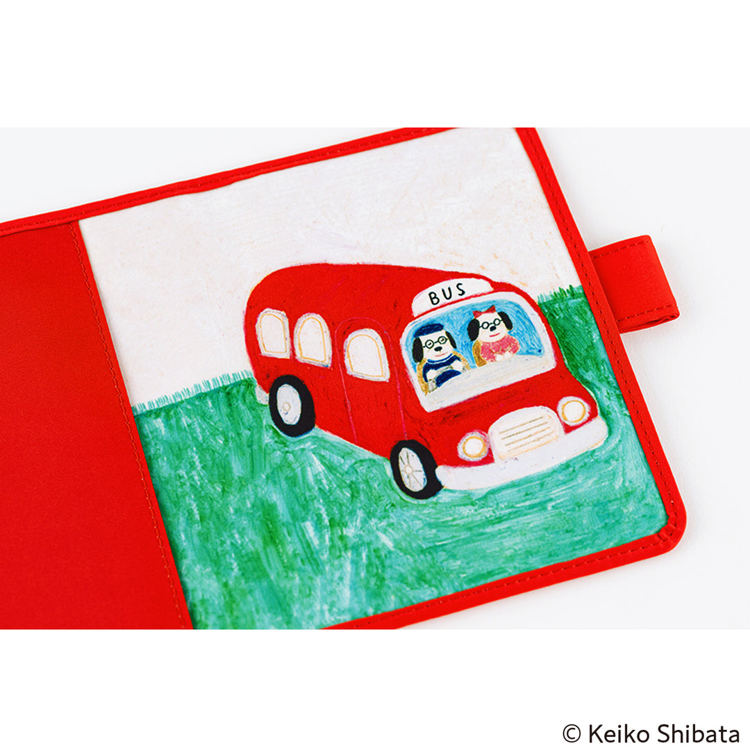 Hobonichi Techo 2025 - A6 Cover Only - Keiko Shibata: Bus management by Mr. and Mrs. Inoue - Free shipping to US and Canada - Vancouver Buchan’s Kerrisdale Stationery Store