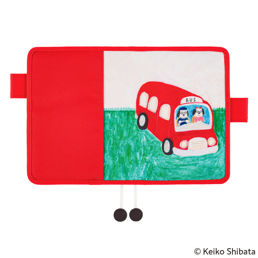 Hobonichi Techo 2025 - A6 Cover Only - Keiko Shibata: Bus management by Mr. and Mrs. Inoue - Free shipping to US and Canada - Vancouver Buchan’s Kerrisdale Stationery Store