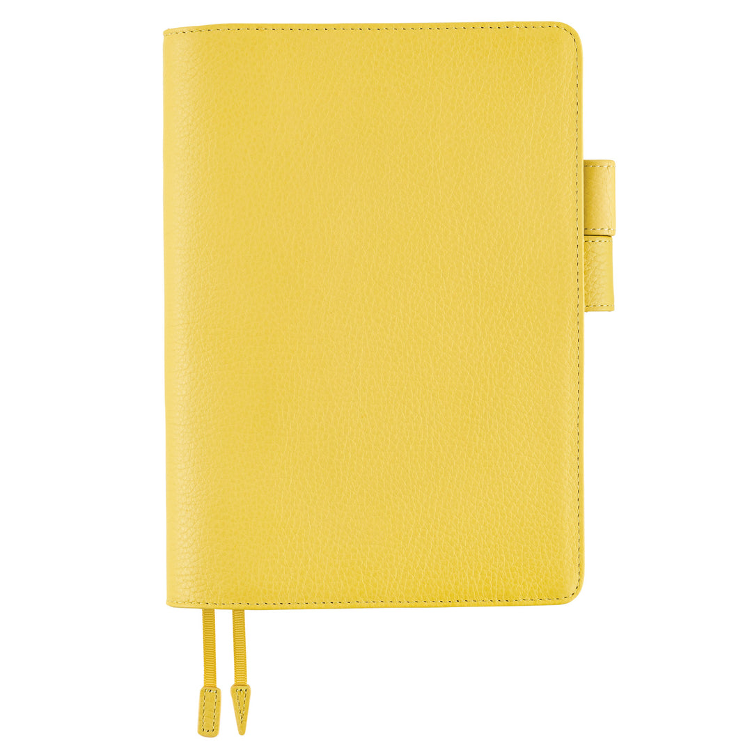 Hobonichi Techo 2024 - A5 Cover Only -  Leather: Brilliant Yellow - Free shipping to US and Canada - Vancouver Buchan’s Kerrisdale Stationery Store