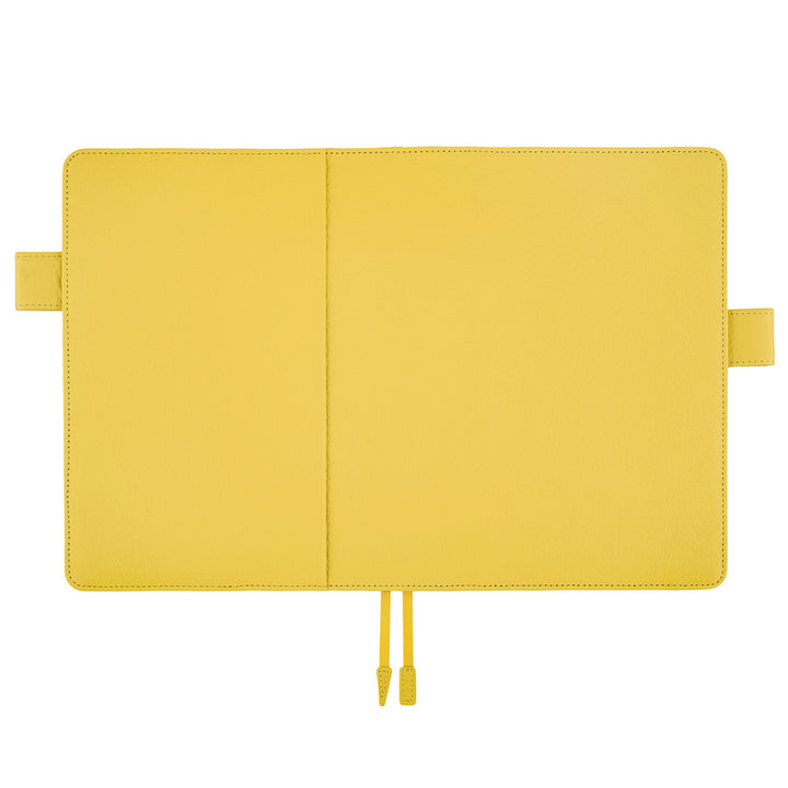 Hobonichi Techo 2024 - A5 Cover Only -  Leather: Brilliant Yellow - Free shipping to US and Canada - Vancouver Buchan’s Kerrisdale Stationery Store