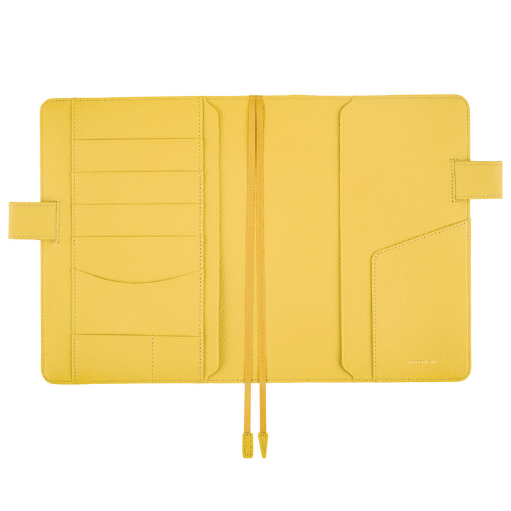 Hobonichi Techo 2024 - A5 Cover Only -  Leather: Brilliant Yellow - Free shipping to US and Canada - Vancouver Buchan’s Kerrisdale Stationery Store