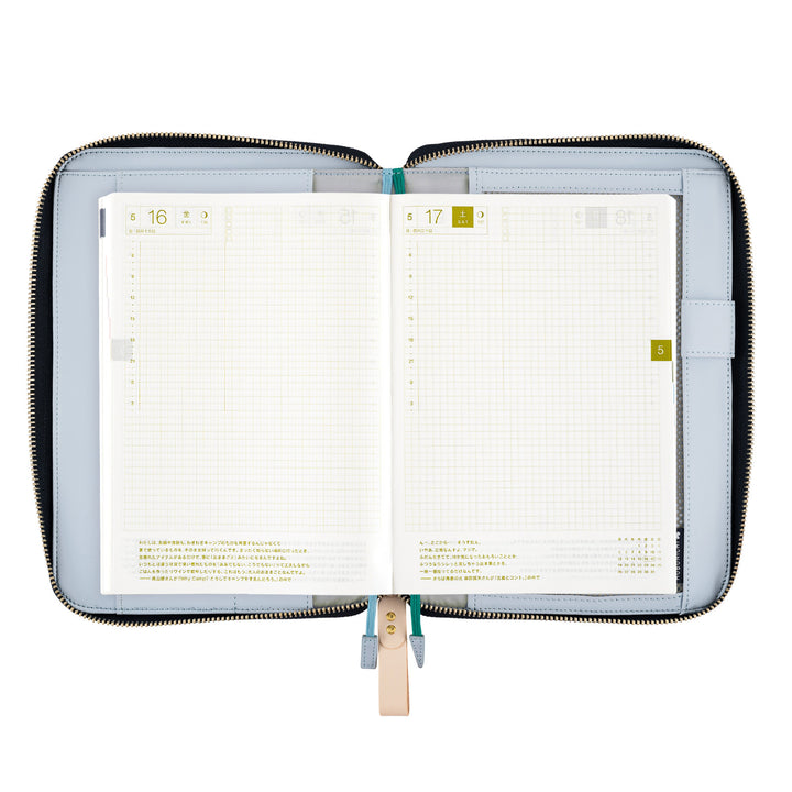 Hobonichi Techo 2025 - A5 Cover Only - minä perhonen: pomppia (Navy) - Free shipping to US and Canada - Vancouver Buchan’s Kerrisdale Stationery Store