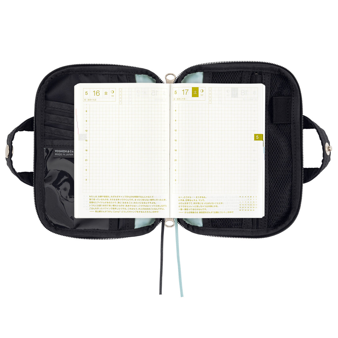 Hobonichi Techo 2025 - A6 Cover Only - POTR: Stroll (Black) - Free shipping to US and Canada - Vancouver Buchan’s Kerrisdale Stationery Store