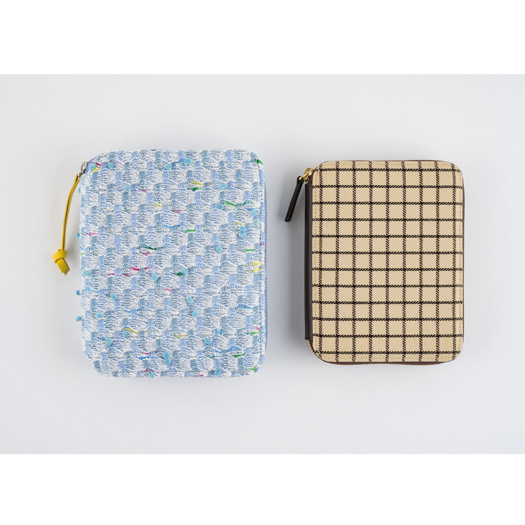 Hobonichi Techo 2025 - A6 Cover Only -  Taut Zipped (Cafe au Lait Plaid) - Free shipping to US and Canada - Vancouver Buchan’s Kerrisdale Stationery Store