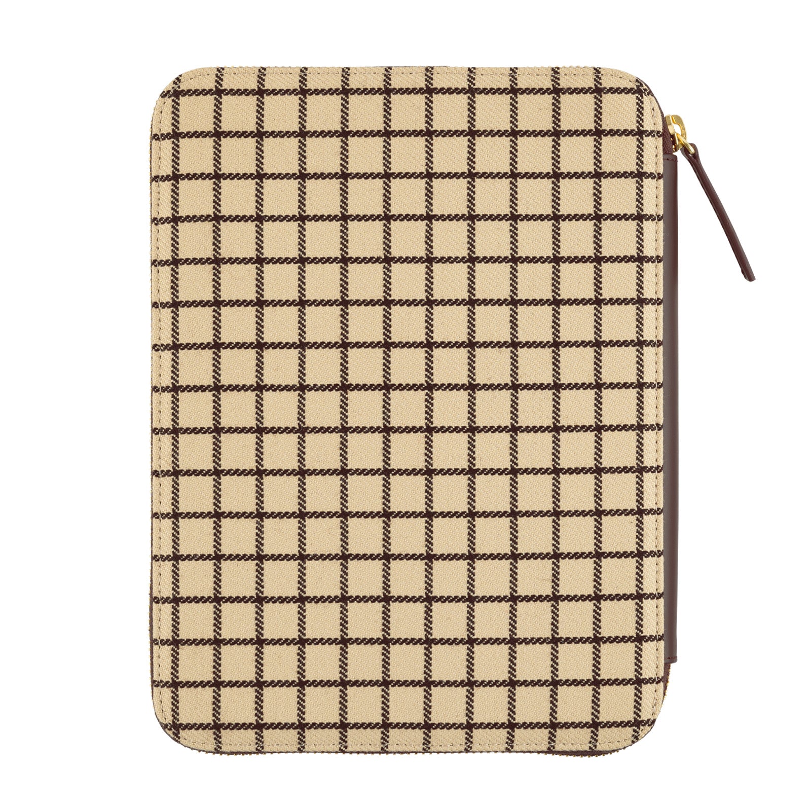 Hobonichi Techo 2025 - A5 Cover Only -  Taut Zipped (Cafe au Lait Plaid) - Free shipping to US and Canada - Vancouver Buchan’s Kerrisdale Stationery Store