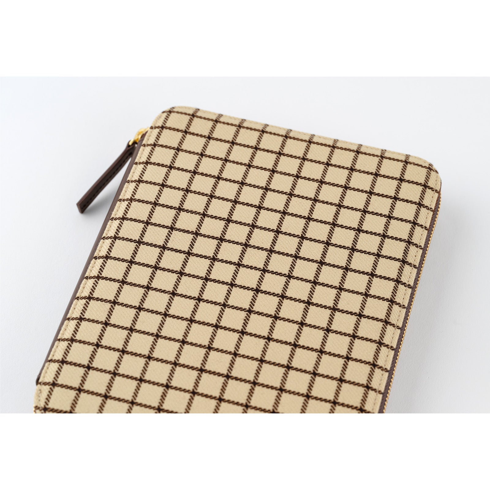 Hobonichi Techo 2025 - A5 Cover Only -  Taut Zipped (Cafe au Lait Plaid) - Free shipping to US and Canada - Vancouver Buchan’s Kerrisdale Stationery Store