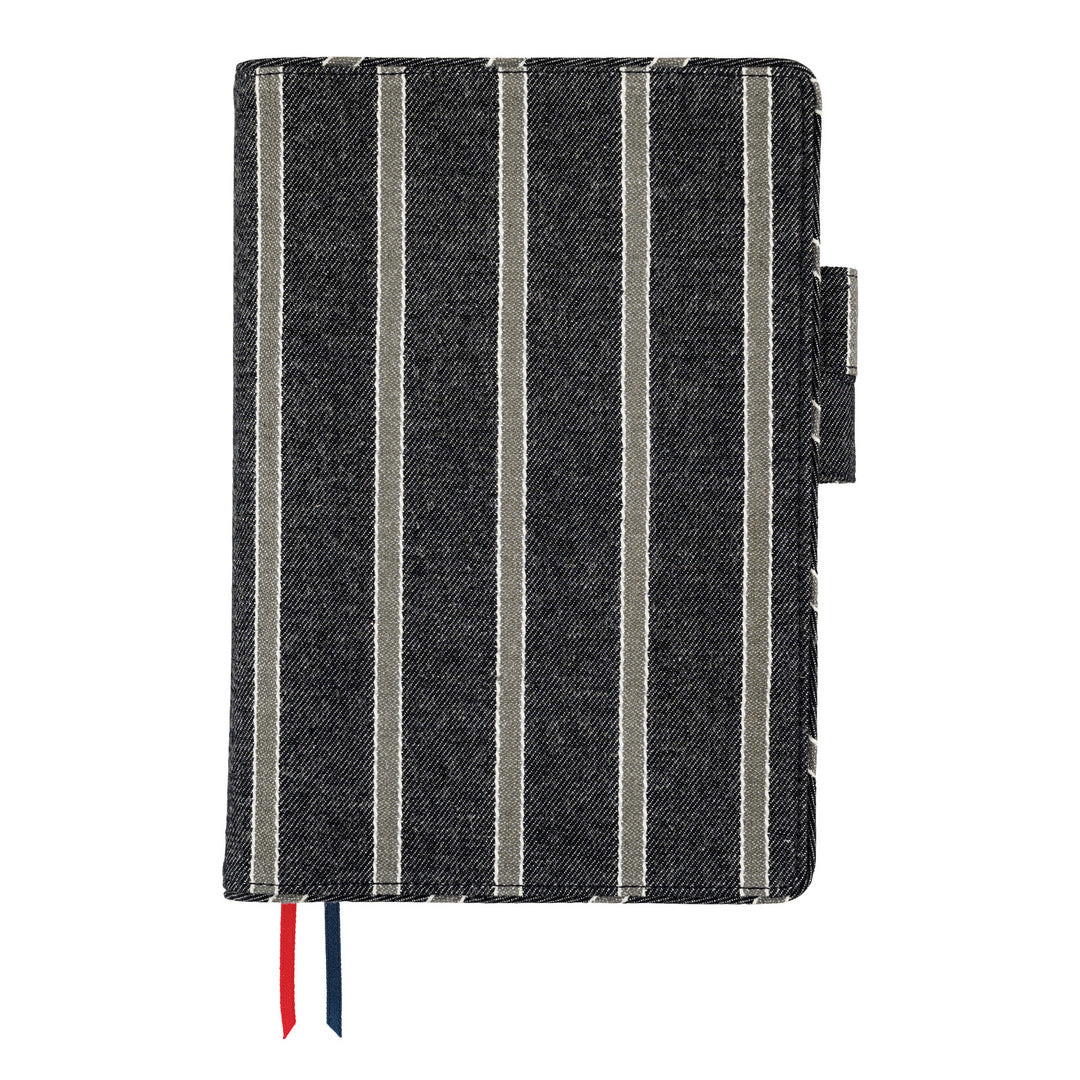 Hobonichi Techo 2025 - A5 Cover Only - Lined Fabric: Twill (Navy x Gray) - Free shipping to US and Canada - Vancouver Buchan’s Kerrisdale Stationery Store