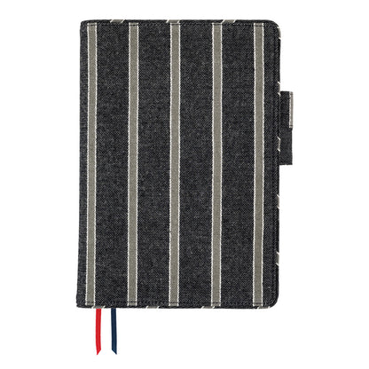 Hobonichi Techo 2025 - A5 Cover Only - Lined Fabric: Twill (Navy x Gray) - Free shipping to US and Canada - Vancouver Buchan’s Kerrisdale Stationery Store