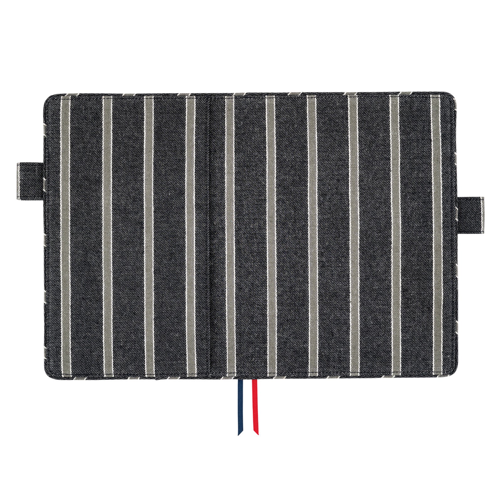 Hobonichi Techo 2025 - A5 Cover Only - Lined Fabric: Twill (Navy x Gray) - Free shipping to US and Canada - Vancouver Buchan’s Kerrisdale Stationery Store