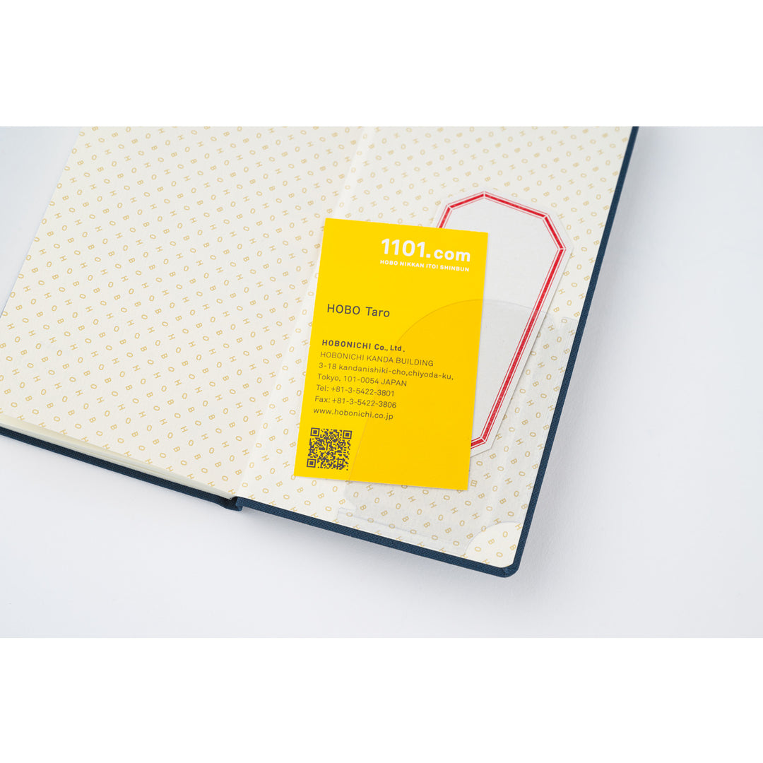 Hobonichi Techo 2025 - Weeks/Wallet Planner Book - White Line: Black (English/Monday Start/January Start)