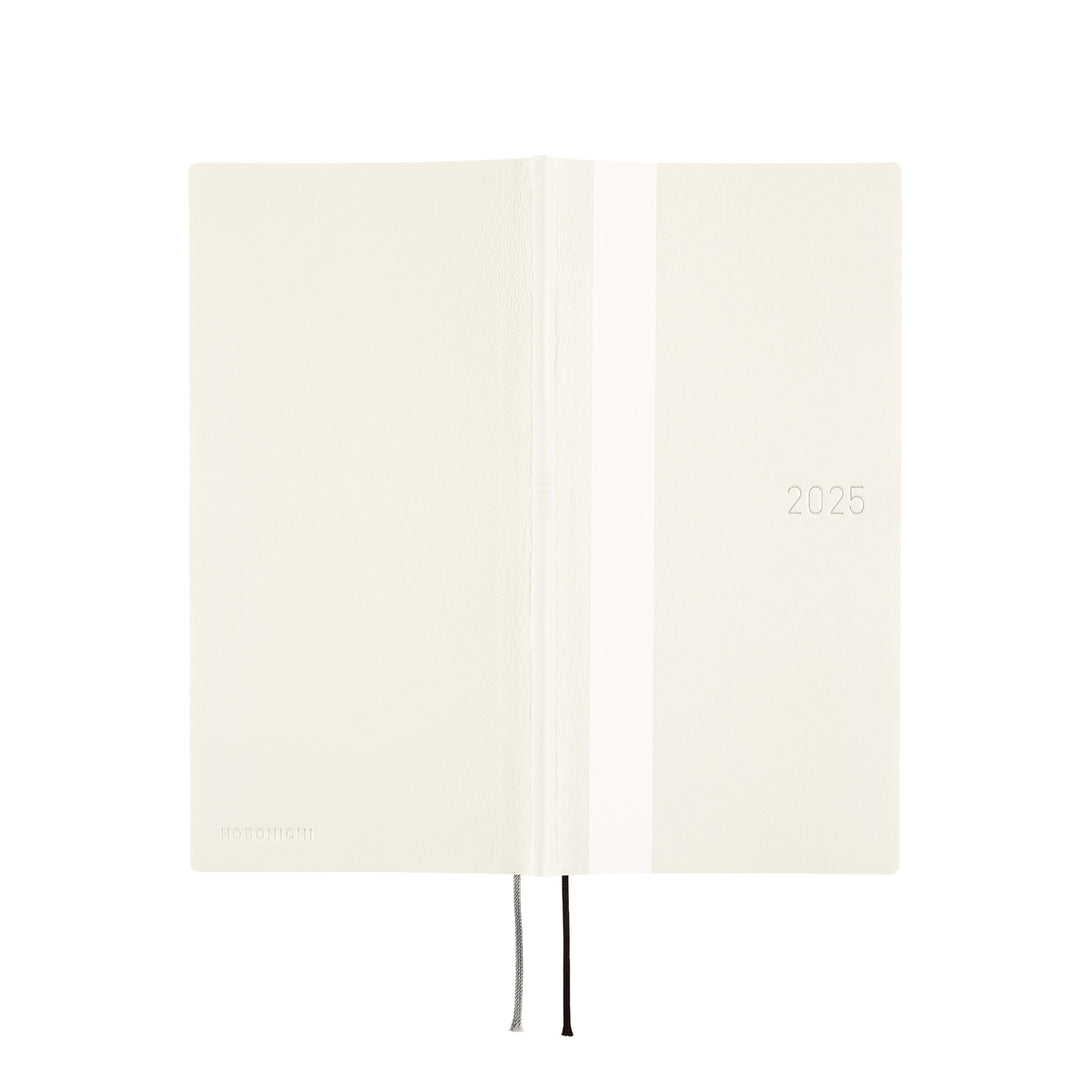 Hobonichi Techo 2025 - Weeks/Wallet Planner Book - White Line: Ivory (English/Monday Start/January Start)