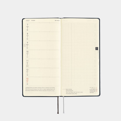 Hobonichi Techo 2025 - Weeks/Wallet Planner Book - Hiroko Kubota: Night Cherry Blossom Snow Globe (English/Monday Start/January Start)  - Free shipping to US and Canada - Vancouver Buchan’s Kerrisdale Stationery Store