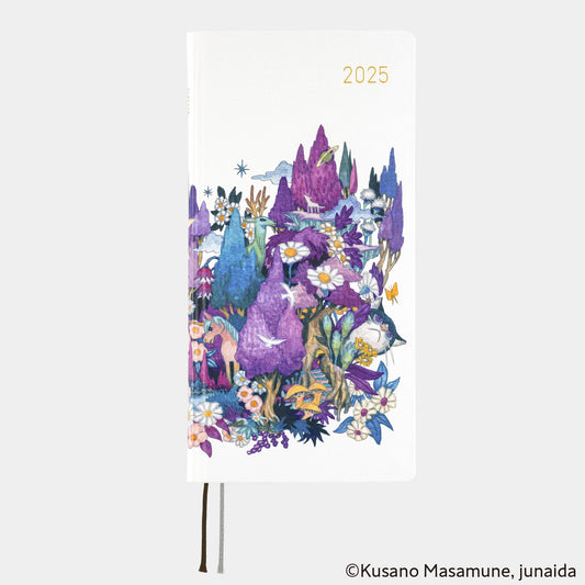 Hobonichi Techo 2025 - Weeks/Wallet Planner Book - Masamune Kusano x junaida: Through the Purple Night (English/Monday Start/January Start) - Free shipping to US and Canada - Vancouver Buchan’s Kerrisdale Stationery Store