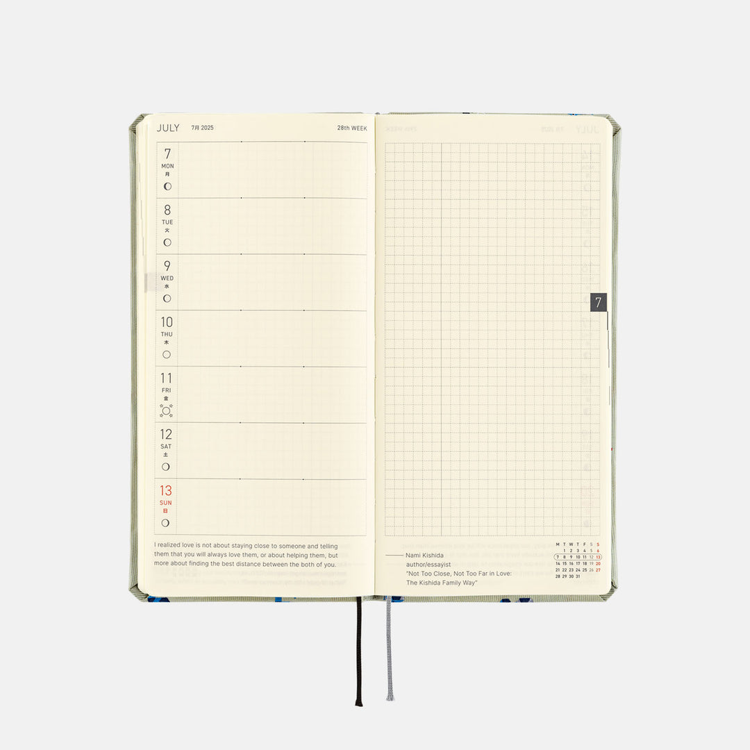 Hobonichi Techo 2025 - Weeks/Wallet Planner Book - Bow & Tie: Snake Toy (English/Monday Start/January Start) - Free shipping to US and Canada - Vancouver Buchan’s Kerrisdale Stationery Store