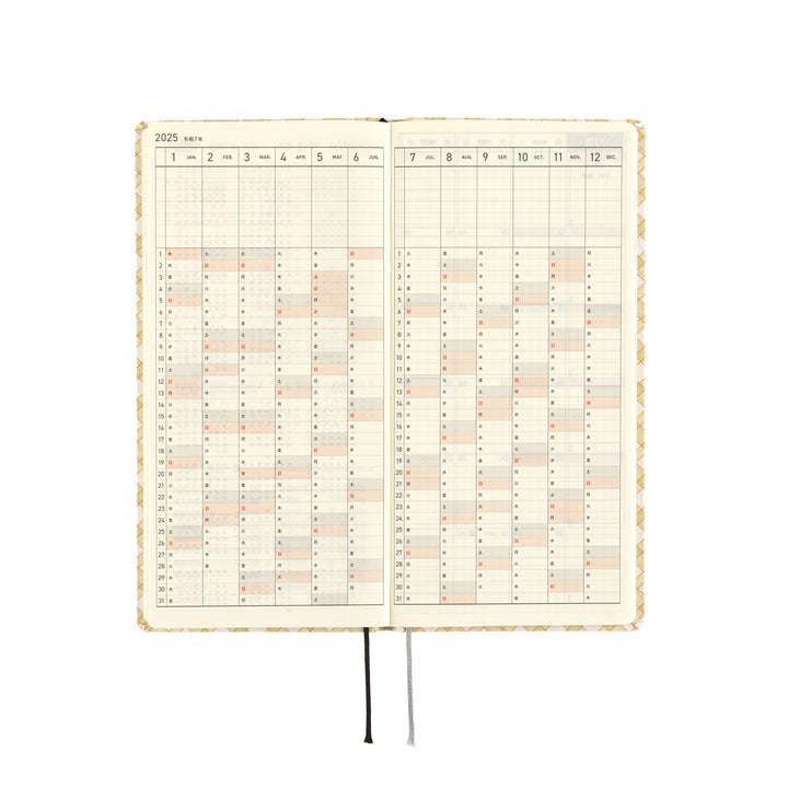 Hobonichi Techo 2025 - Weeks/Wallet Planner Book - Shirt Fabric: Harvest Plaid (English/Monday Start/January Start) - Free shipping to US and Canada - Vancouver Buchan’s Kerrisdale Stationery Store
