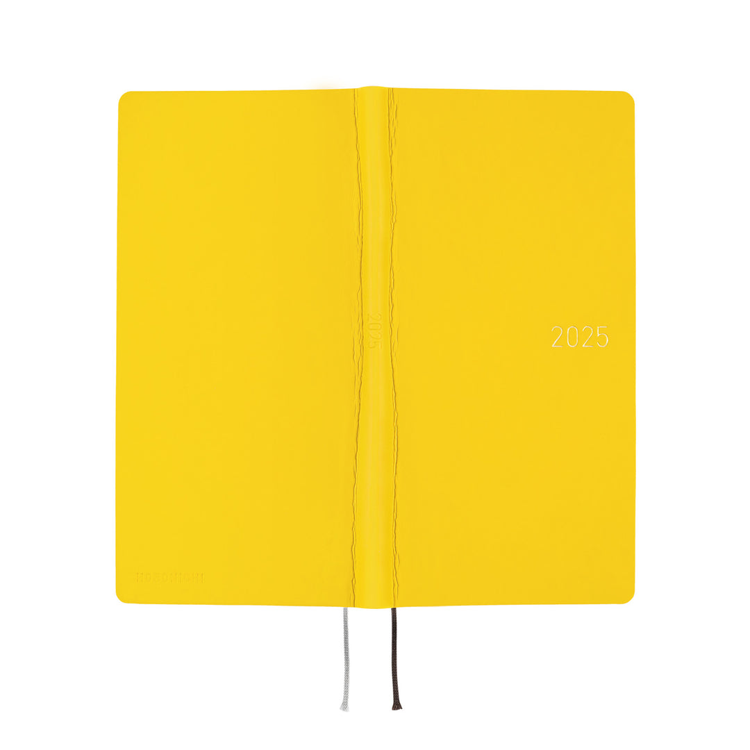 Hobonichi Techo 2025 - Weeks/Wallet Planner Book - Smooth: Mustard (English/Monday Start/January Start)