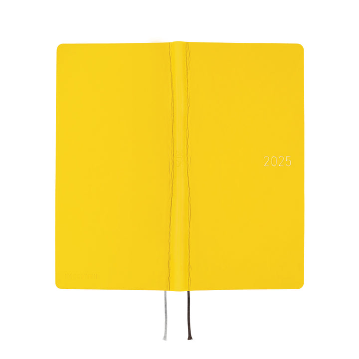 Hobonichi Techo 2025 - Weeks/Wallet Planner Book - Smooth: Mustard (English/Monday Start/January Start)