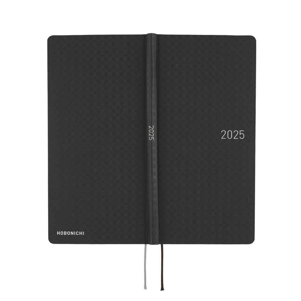 Hobonichi Techo 2025 - Weeks/Wallet Planner Book - Paper Series: Black Gingham (English/Monday Start/January Start)