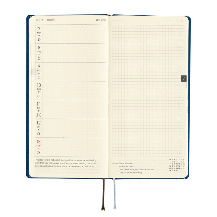 Hobonichi Techo 2025 - Weeks MEGA Planner Book - Colors: Star Dust (English/Monday Start/January Start)