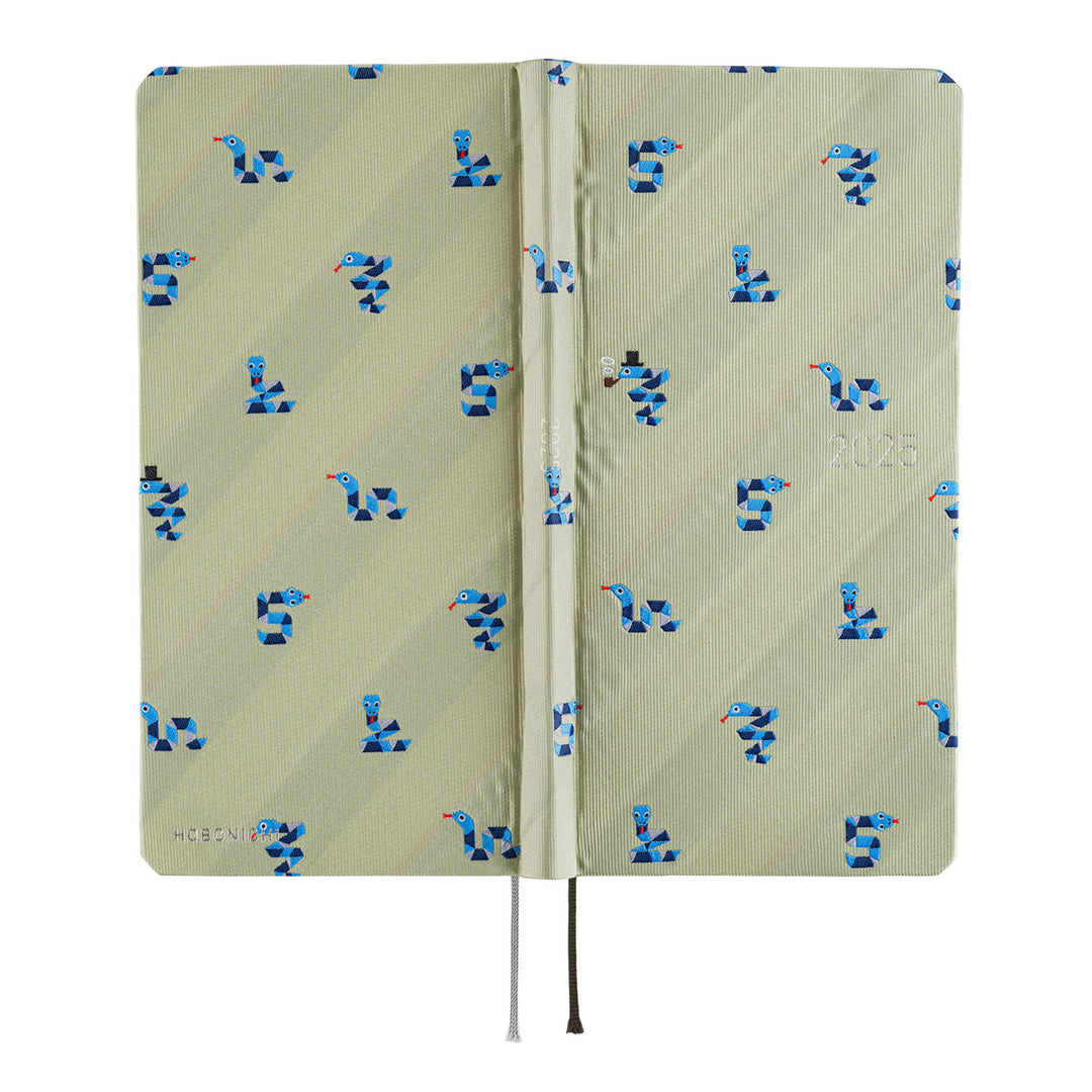 Hobonichi Techo 2025 - Weeks MEGA Planner Book - Bow & Tie: Snake Toy (English/Monday Start/January Start)