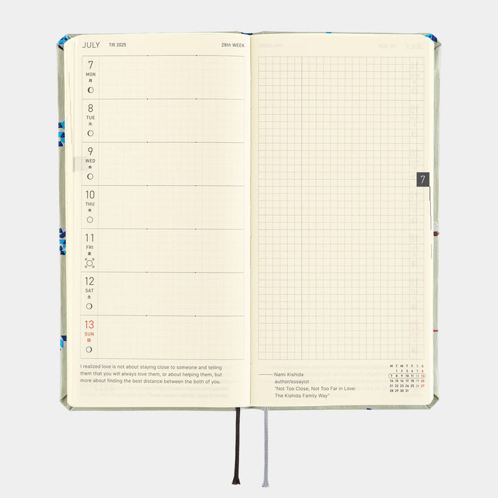 Hobonichi Techo 2025 - Weeks MEGA Planner Book - Bow & Tie: Snake Toy (English/Monday Start/January Start)